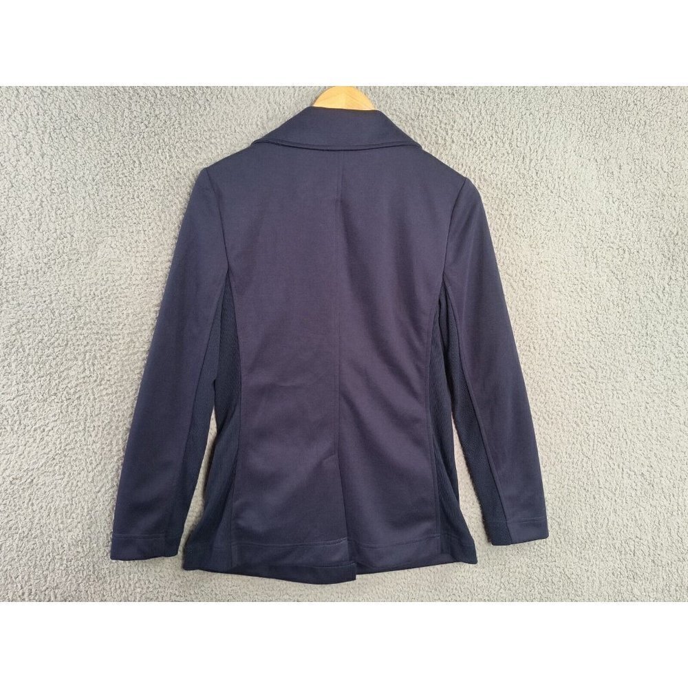 41 Hawthorn Stretch Button Blazer Sz Small Long Sleeve Navy Blue Collared‎ - Picture 3 of 10